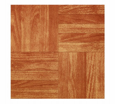 Azulejo de piso de vinilo pelable y adhesivo Sierra Pine, 12 x 12 pulgadas.