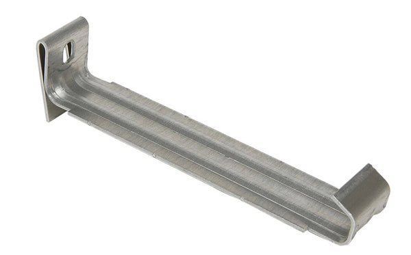 Colgador oculto para canaletas Amerimax de aluminio gris de 0,52 pulg. de alto x 1,25 pulg. de ancho x 5,26 pulg. de largo
