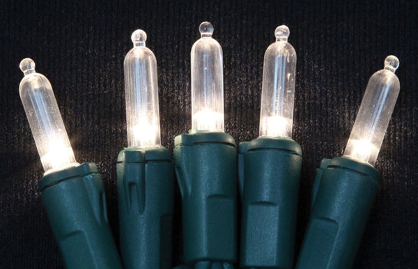 Cadena de luces LED mini transparentes Celebrations Platinum de 150 unidades, 74-1/2 pies