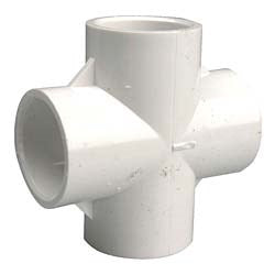 Productos Genova 34407 Cruces de PVC de 3/4, calibre 40