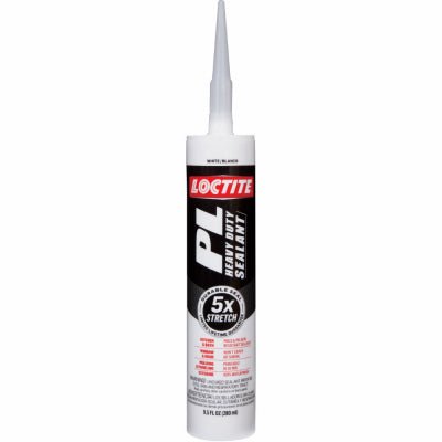 PL Heavy Duty Sealant, White, 9.5-oz.