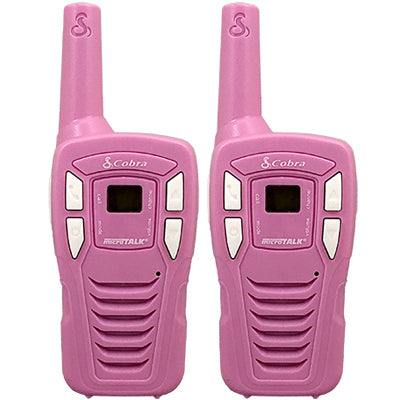 Walkie Talkies para niños, alcance de 18 millas, color rosa, Pr.