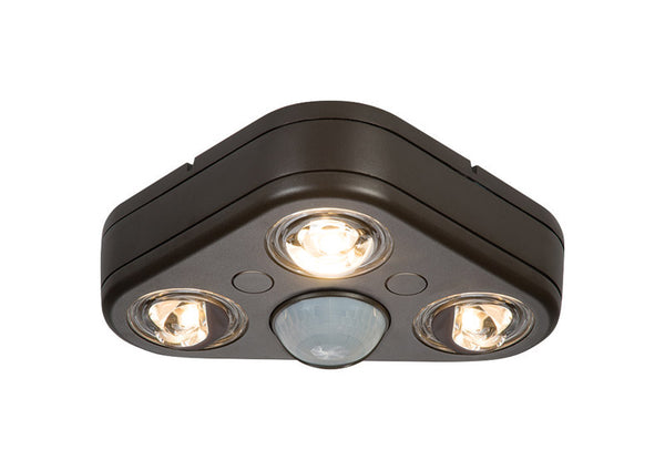 All-Pro Revolve Motion-Sensing 270 deg. LED Bronze Outdoor Floodlight Hardwired