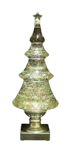 Árbol de LED transparente con forma de espiral para decoración de mesa