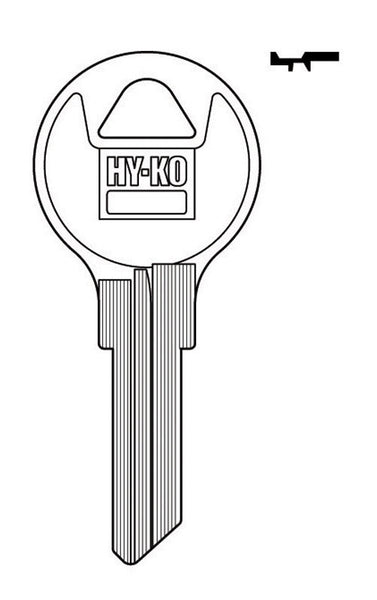 Llave en blanco Hy-Ko Home para casa u oficina AP5 de un solo lado para cerraduras Chicago (paquete de 10)