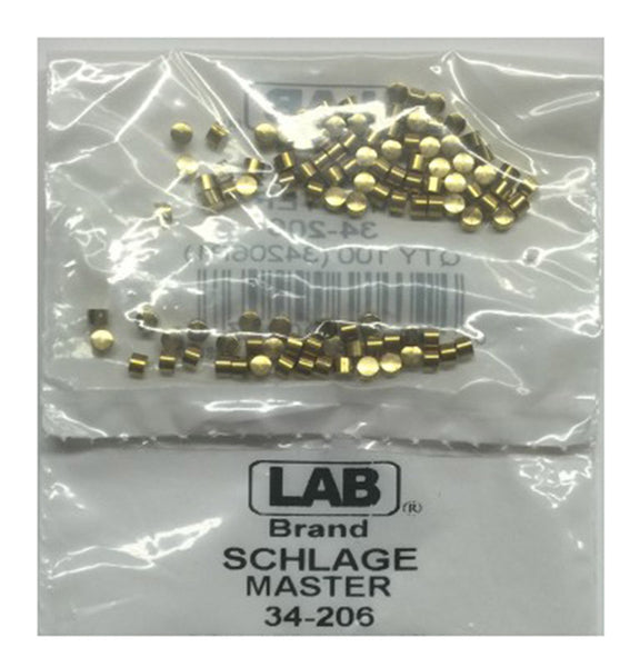 Pasador maestro de latón bañado en latón de Schlage