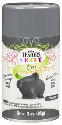 Craft Paint, Storm Gray Gloss, 3-oz. Aerosol