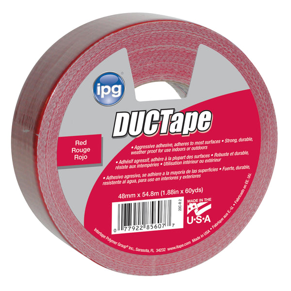Cinta adhesiva para el lugar de trabajo IPG roja de 1,88 x 60 yardas Intertape Polymer Group 91408