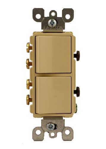DECORA DOUBLE 3W SWITCH IVORY