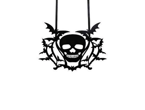 Dyno Door Decor Skull Halloween Decoration 26 in. H x 17.50 in. W 1 pk (Pack of 4)