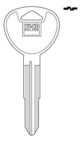 Llave en blanco Hy-Ko Automotive de doble cara para Hyundai (paquete de 10)