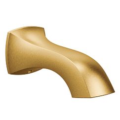 Caños sin desvío de oro cepillado