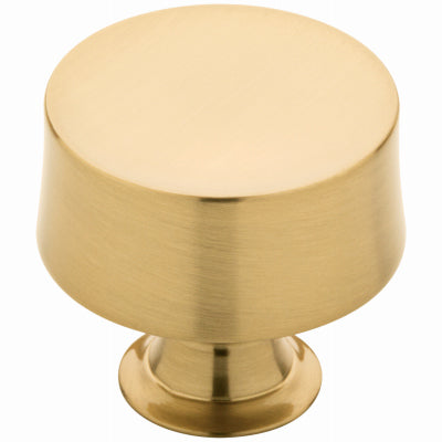 Perilla para gabinete de tambor, bronce champán, redonda de 1-1/4 pulg.