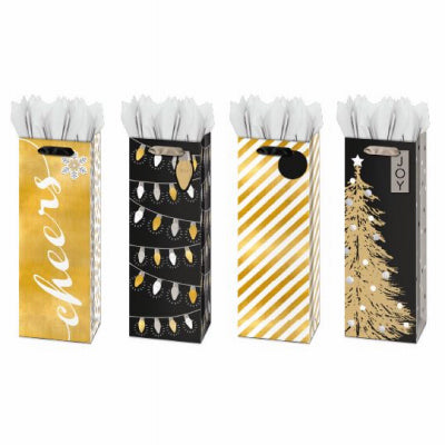 Festive Bottle Gift Bag