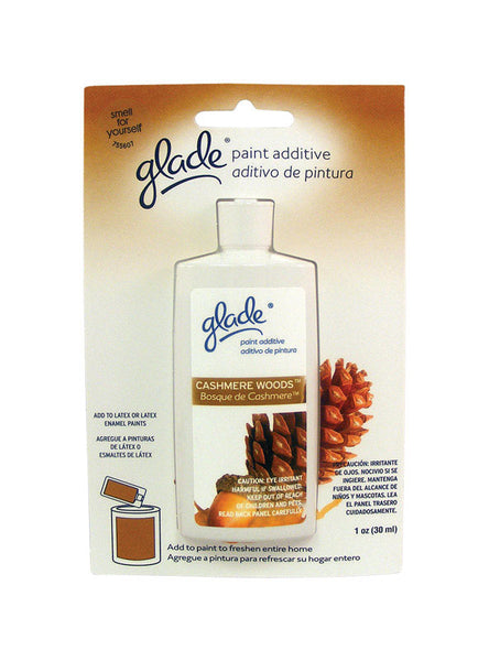 Aditivo para pintura con control de fragancia y aroma Glade Cashmere Woods, 1 oz.