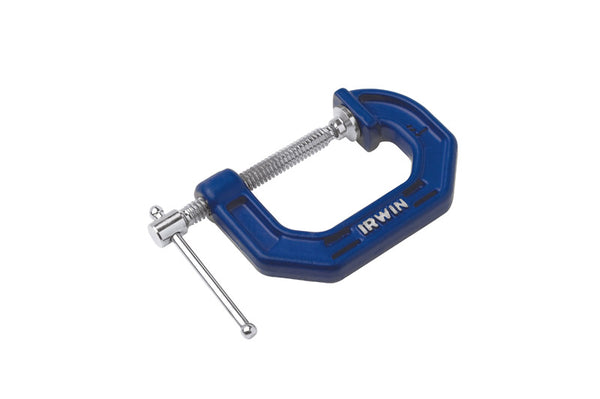 Irwin Quick-Grip 1 in. x 1-1/8 in. D Adjustable C-Clamp 900 lb.