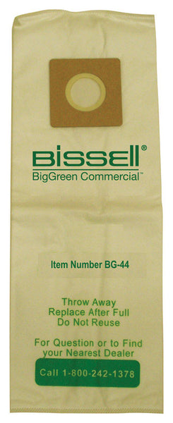 Bissell BigGreen Commercial Vacuum Bag For Replacement Filter Bag 10 pk