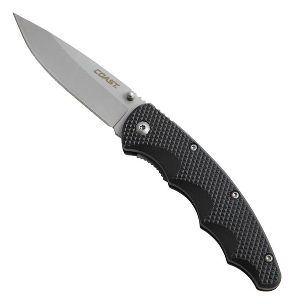 Coast LX311 Black Stainless Steel 7.3 in. Knife