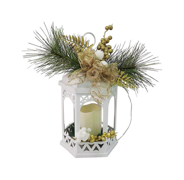 Celebrations LED Gazebo Lantern Christmas Decoration Multicolored Plastic 1 pk (Pack of 4)