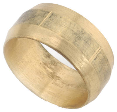 Brass Compression Sleeve, Lead-Free, 1/8-In. (Pack of 10)