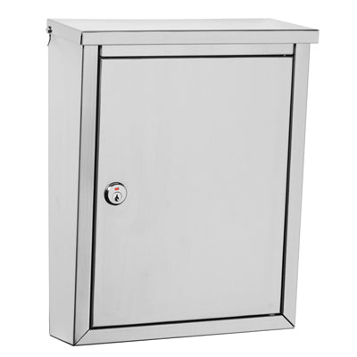 Buzón Regent, montaje en pared, acero inoxidable, 10,1 x 13,2 x 4,2 pulgadas.
