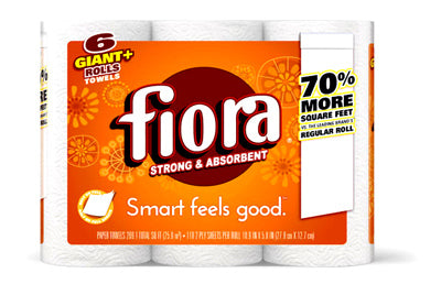 Giant Roll Paper Towels, Select-A-Size, 2-Ply, 6-Pk. (Pack of 4)