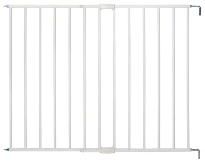 Stairway Swing & Lock Gate, White Metal, 24.5 x 42 x 30-In.