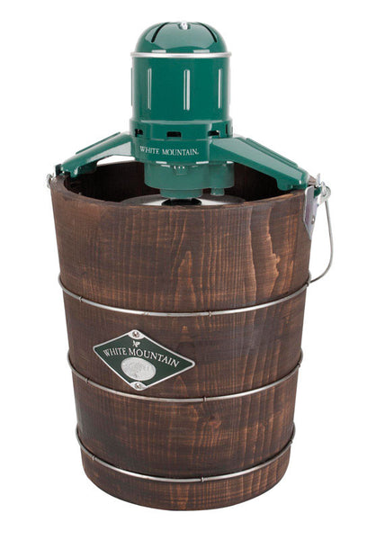 White Mountain Brown 4 qt. Ice Cream Maker 13.5 in. H x 20.8 in. W x 13.3 in. L
