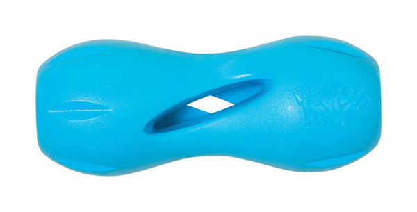 West Paw Zogoflex Blue Qwizl Synthetic Rubber Dog Treat Toy/Dispenser Large
