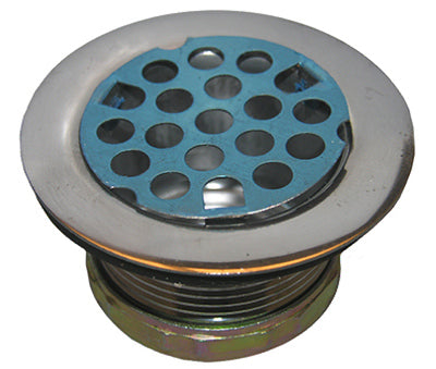 Sink Strainer, Chrome, 2-In. Drain Opening x 1.5-In.