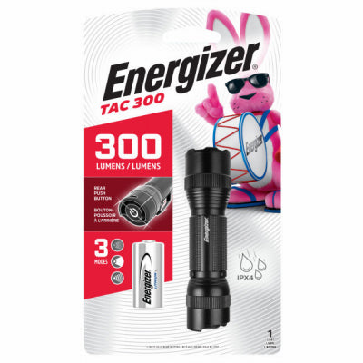 Linterna LED de metal, 2 modos de luz, 300 lúmenes, clip ajustable