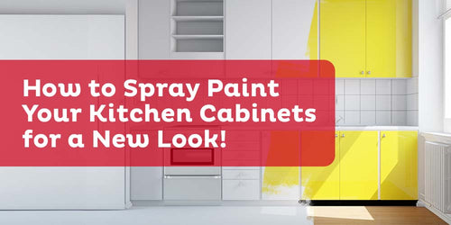 How to Spray Paint Your Kitchen Cabinets for a new look!