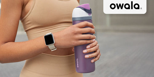 Hidrátate con estilo con la botella de agua Owala FreeSip Purple Wacky Wildberry de 24 oz 