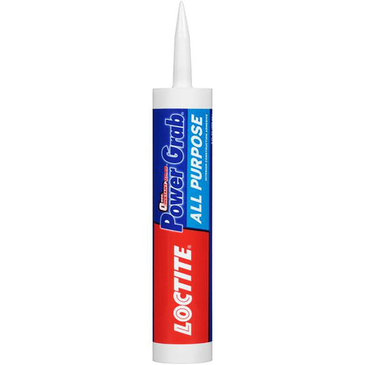 Loctite Power Grab All Purpose Synthetic Latex All Purpose Construction Adhesive 9 oz (Pack of 12)