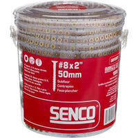 Senco DuraSpin No. 8 X 2 in. L Square Yellow Zinc Coarse Wood Screws 1000 pk - Deal of The Week