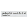 Cole's Wild Chub Mackerel in Olive Oil - 4.4 oz - Case of 10