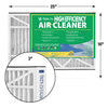 Flanders 16 in. W x 25 in. H x 3 in. D Polyethylene/Polypropylene 8 MERV Pleated Air Filter (Pack of 3)