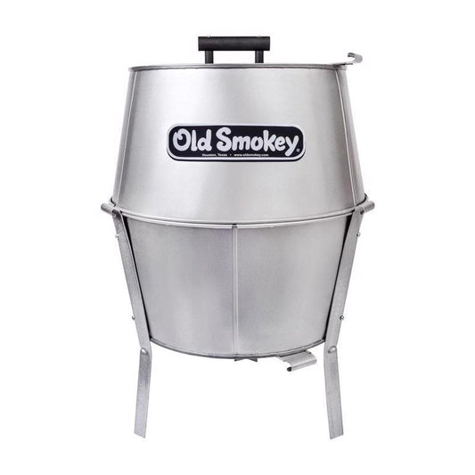 Old Smokey Silver Brushed Steel Charcoal Grill 17 Dia. in.