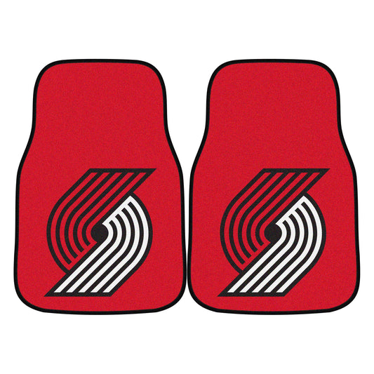NBA - Portland Trail Blazers Carpet Car Mat Set - 2 Pieces