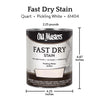 Old Masters Semi-Transparent Pickling White Oil-Based Alkyd Fast Dry Wood Stain 1 qt