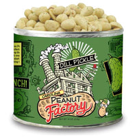 1 in 6 Snacks Carolina Peanut Factory Dill Pickle Peanuts 10 oz Can (Pack of 12)