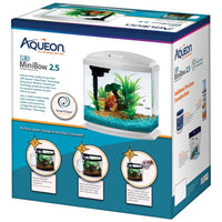 Aqueon MiniBow LED SmartClean Kit White 2.5 Gal