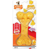 Nylabone Power Chew Bone Cheese Flavor Giant Size Durable Dog Chew for Dogs Up to 50 lb