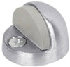 Tell Aluminum Satin Chrome Silver Door Stop Mounts to floor