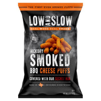Low and Slow Hickory Smoked BBQ Cheese Puffs 2 oz Bagged (Pack of 12)