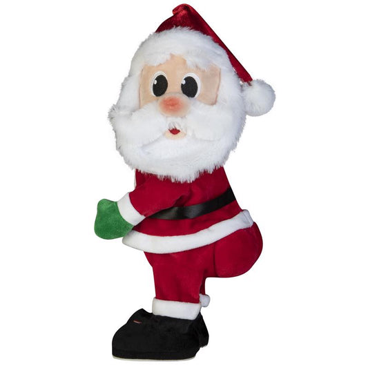 Gemmy Multicolored Cheek to Cheek Twerking Santa Animated Decor 14.96 in. (Pack of 6)