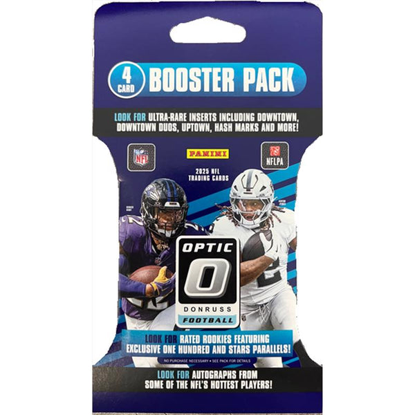 Paquete de sobres de cartas coleccionables de fútbol americano Panini 2025 Donruss Optic (paquete de 94)