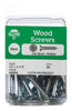 Hillman No. 12 x 2-1/2 in. L Phillips Zinc-Plated Wood Screws 25 pk (Pack of 5)