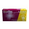AMMEX Professional Latex Disposable Gloves Large Ivory Powder Free 100 pk