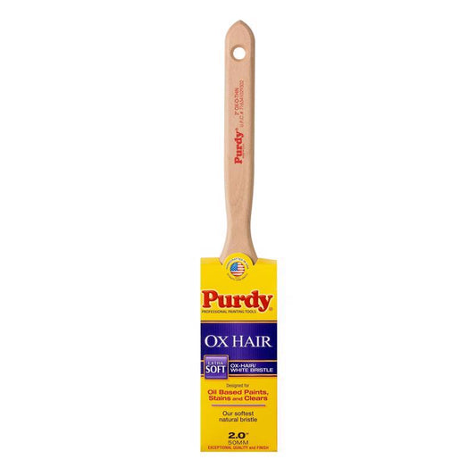 Purdy Ox-O-Thin Extra Stiff Flat Paint Brush 2 W x 7/16 Thick in. for Oil-Based Stains & Clears